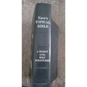 Naves Topical Study Bible Vtg 1962 Thumb Index A Digest Of The Holy Scriptures